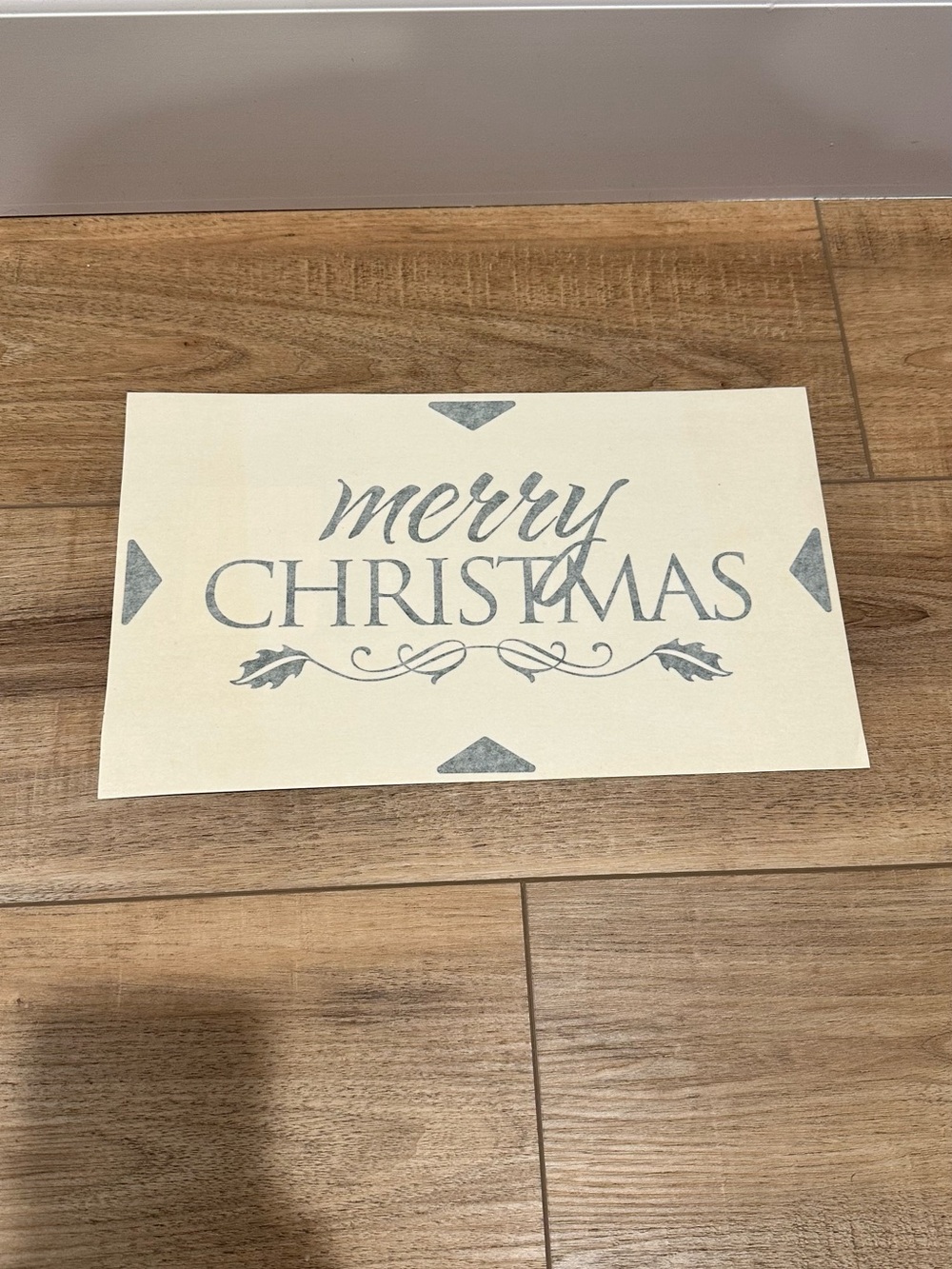 Merry Christmas Vinyl Decal Pine Green